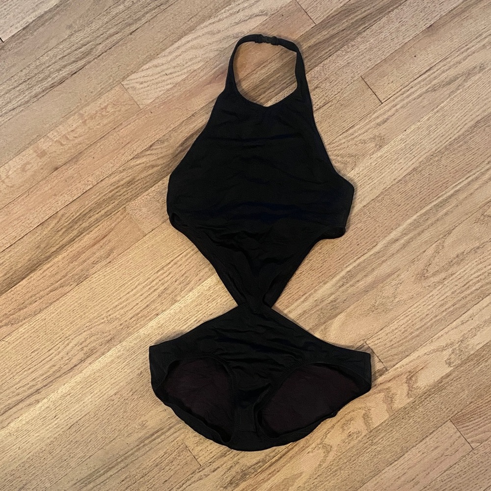 Norma Kamali Black cutout one piece Swimsuit